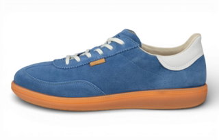 ECCO Sneakers Soft 11 (zamsz) niebieskie damskie