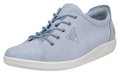 ECCO Sneaker Soft 2.0 Tie (leichte und flexible Sohle) dustyblau Damen
