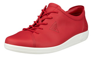 ECCO Sneaker Soft 2.0 Anniversary (ECCO Leder) rot Damen