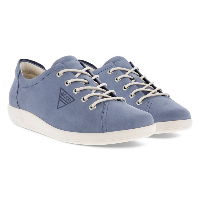 ECCO Sneaker Soft 2.0 Tie (light, flexible sole) blue Women