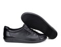 ECCO Sneaker Soft 2.0 Tie (lekka i elastyczna podeszwa) czarna damska