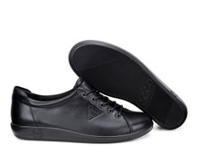 ECCO Sneaker Soft 2.0 Tie (leichte und flexible Sohle) schwarz Damen
