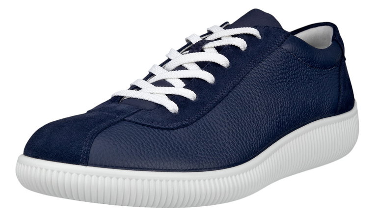 ECCO Sneaker Soft Zero (ECCO-Leder) navyblau/weiss Herren