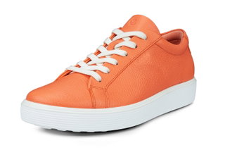 ECCO Sneaker Soft 60 (ECCO Leather) Coral Red Women