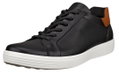 ECCO Sneaker Soft 7 Easy Slip Lace (Premium-Leder) schwarz/weiss Herren