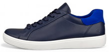 ECCO Sneaker Soft 7 Easy Slip Lace (Premium-Leder) navyblau Herren