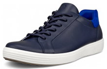 ECCO Sneaker Soft 7 Easy Slip Lace (Premium-Leder) navyblau Herren