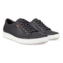 ECCO Sneaker Soft 7 (Vollnarbenleder) schwarz Damen