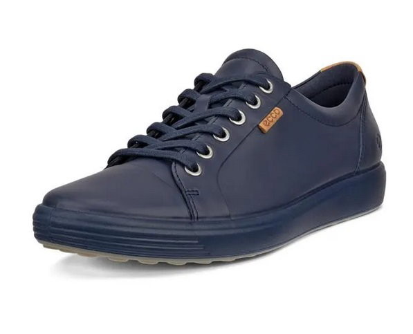 ECCO Sneaker Soft 7 (Vollnarbenleder) marineblau Damen