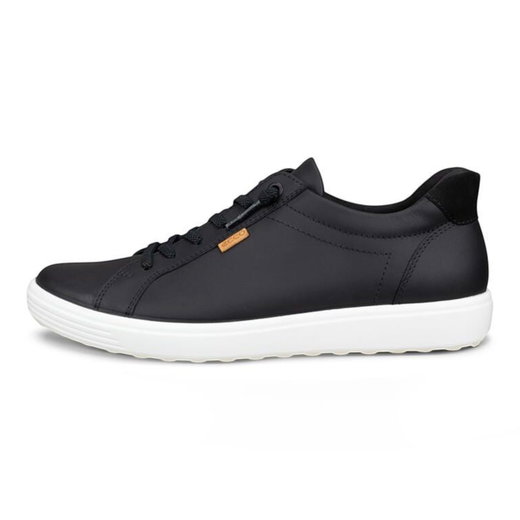 ECCO Sneaker Soft 7 (Rindsleder) schwarz Damen