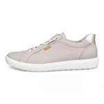 ECCO Sneaker Soft 7 (Nubukleder) beige Damen