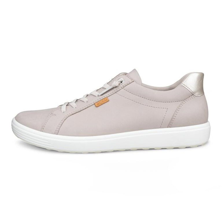 ECCO Sneaker Soft 7 (Nubukleder) beige Damen