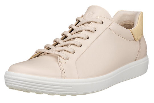 ECCO Sneaker Soft 7 Easy Slip Low (skóra premium) limestone damskie