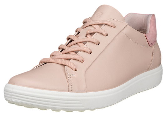 ECCO Sneaker Soft 7 Easy Slip Low (skóra premium) różowe damskie