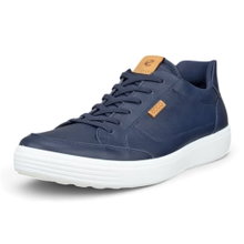 ECCO Soft 7 Sneakers (Full-grain Leather) 2026 Blue Men's