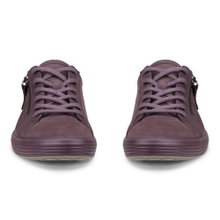 ECCO Sneaker Soft 7 Side Zip Lace (skóra licowa premium) ciemnofioletowy damski
