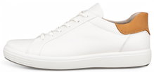 ECCO Sneaker Soft 7 Easy Slip Lace (Premium-Leder) weiss Herren