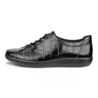 ECCO Sneaker Soft 2.0 Tie (leichte und flexible Sohle) 2026 schwarz Damen