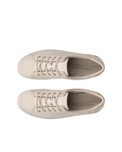 ECCO Sneaker Soft 2.0 Tie (leichte und flexible Sohle) hellgrau Damen