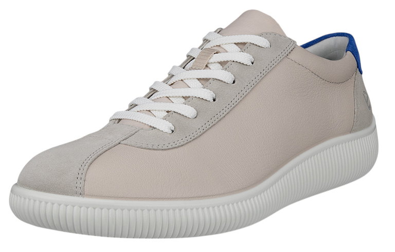 ECCO Sneaker Soft Zero (ECCO-Leder) grau/beige Herren