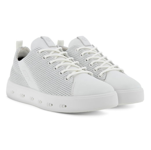 ECCO Sneaker Street 720 (Leder/Mesh, robust, wasserdicht) weiss Damen