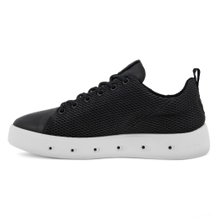 ECCO Sneaker Street 720 (Leder/Mesh, robust, wasserdicht) schwarz Damen