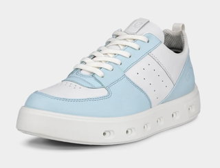 ECCO Sneaker Street 720 (skóra, wodoodporna) jasnoniebieski/biały damski