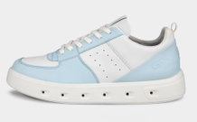 ECCO Sneaker Street 720 (Leder, wasserdicht) hellblau/weiss Damen