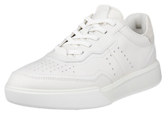 ECCO Sneaker Street Court Lea (Premium-Leder) weiss Damen