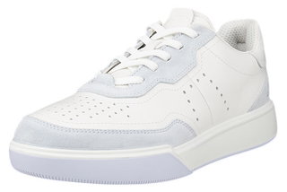 ECCO Sneaker Street Court Lea (Premium-Leder) weiss/violett Damen