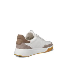 ECCO Sneaker Street Court Lea (Premium Leder) weiss/grau/beige Herren