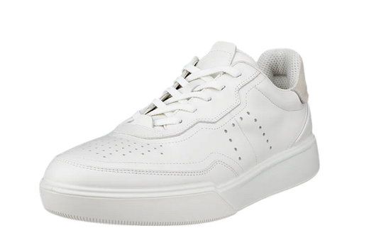 ECCO Sneaker Street Court Lea (Premium Leder) weiss Herren