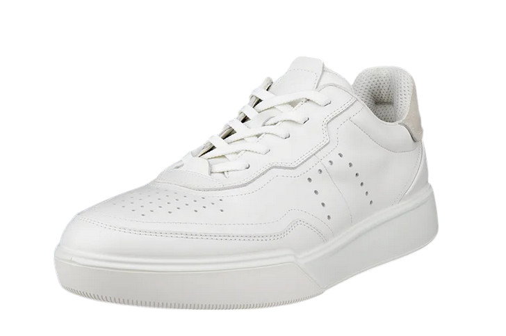 ECCO Sneaker Street Court Lea (Premium Leder) weiss Herren