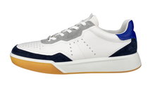 ECCO Sneaker Street Court Lea (Premium Leder) weiss/marineblau Herren