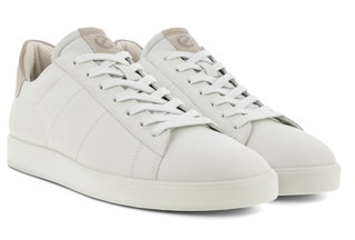 ECCO Sneaker Street Lite (Premium-Leder) weiss Herren