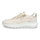 ECCO Sneaker Valerie Side Zip (Nubukleder) limestone/gold Damen