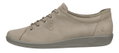 ECCO Sneaker Soft 2.0 Tie (leichte und flexible Sohle) grau Damen