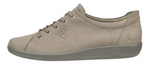 ECCO Sneaker Soft 2.0 Tie (leichte und flexible Sohle) grau Damen