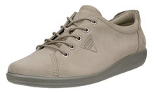 ECCO Sneaker Soft 2.0 Tie (leichte und flexible Sohle) grau Damen