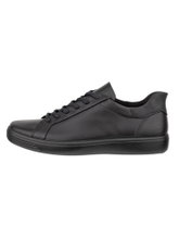 ECCO Sneaker Soft 7 Easy Slip Lace (skóra premium) czarny mężczyźni