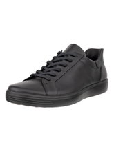 ECCO Sneaker Soft 7 Easy Slip Lace (skóra premium) czarny mężczyźni