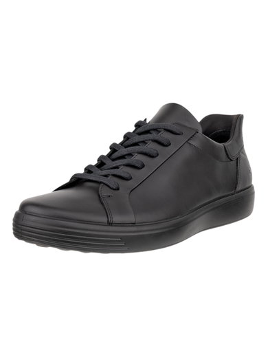 ECCO Sneaker Soft 7 Easy Slip Lace (Premium-Leder) schwarz Herren
