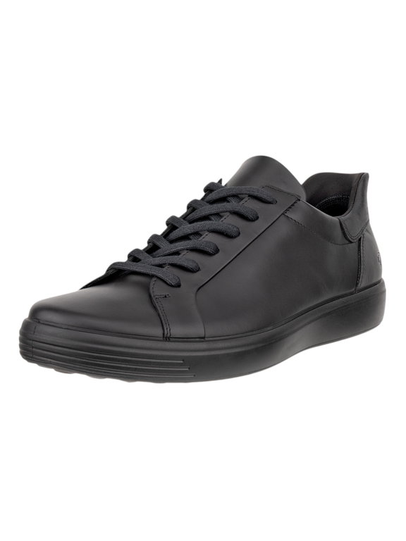 ECCO Sneaker Soft 7 Easy Slip Lace (Premium-Leder) schwarz Herren