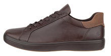 ECCO Sneaker Soft 7 Easy Slip Lace (Premium-Leder) braun Herren