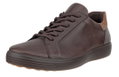 ECCO Sneaker Soft 7 Easy Slip Lace (Premium-Leder) braun Herren