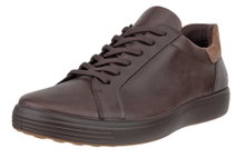 ECCO Sneaker Soft 7 Easy Slip Lace (Premium-Leder) braun Herren
