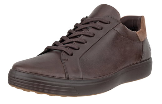 ECCO Sneaker Soft 7 Easy Slip Lace (Premium-Leder) braun Herren