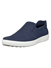 ECCO Sneaker Soft 7 Easy Slip (skóra premium) granatowy mężczyźni