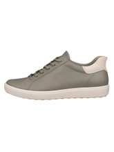 ECCO Sneaker Soft 7 Easy Slip Low (Premium-Leder) grau Damen