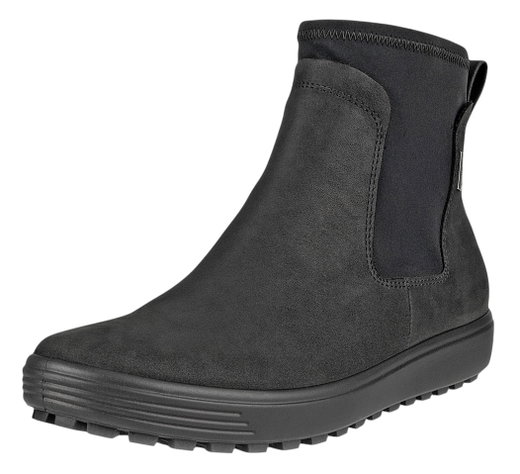 ECCO Stiefelette Soft 7 Tred Chelsea GTX (Nubukleder, wasserdicht) schwarz Damen